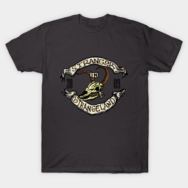 Stranger In Strangeland Logo Bull Skull Version T-Shirt by fixedthor